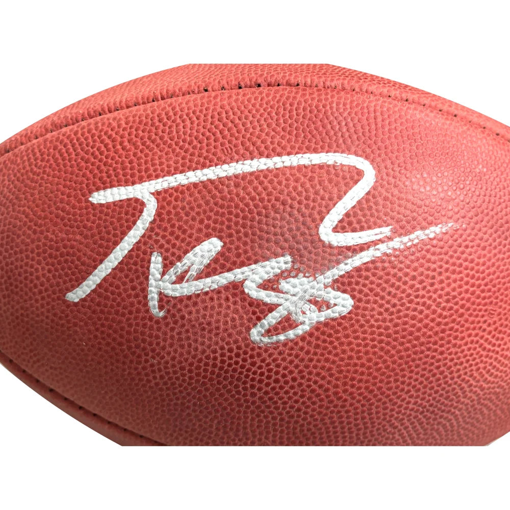 George Kittle Autographed NFL Football - Official Duke Game Ball with JSA COA - San Francisco 49ers Memorabilia for Collectors & Fans - Perfect for Display, Gifts, and Sports Memorabilia Collections