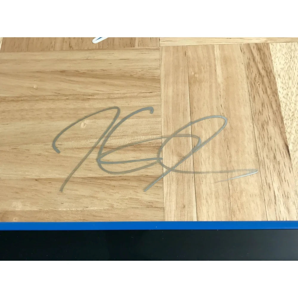 Kevin Durant Signed OKC Thunder Floor Framed 12x12