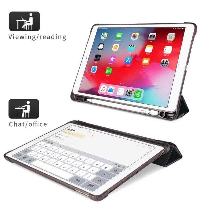 Premium iPad 9 Smart Cover with Built-in Apple Pencil Holder - Protective Case for Work, School & Travel | Compatible with 10.2-inch iPad 7th/8th/9th Gen