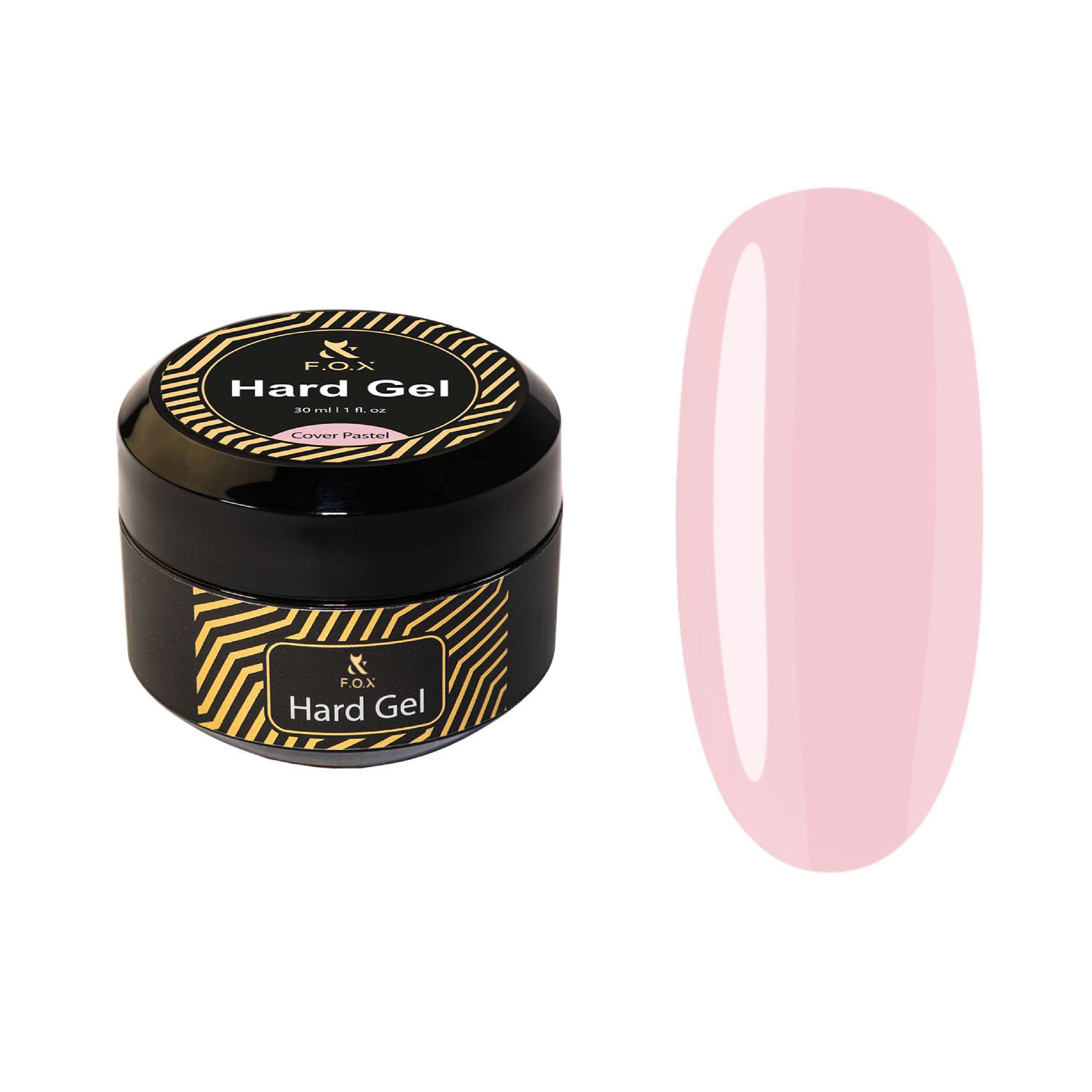 F.O.X Pastel Hard Gel Nail Polish - 30ml Bottle for Long-Lasting Manicures & Nail Art Designs | Perfect for Home & Salon Use