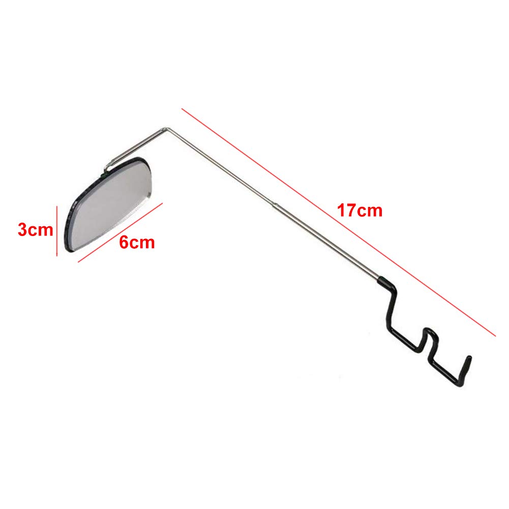 Adjustable Aluminum Alloy Bicycle Eyeglass Mirror - Helmet Mount Rear View Cycling Mirror for Safe Riding | Perfect for Road Bikes, Mountain Biking & Commuting