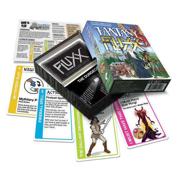 Fantasy Fluxx Card Game - Fun & Strategic Board Game for Family & Friends - Perfect for Game Nights & Parties