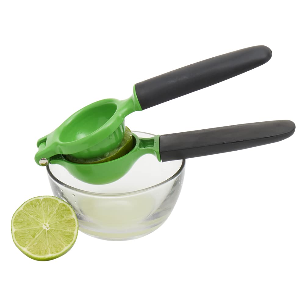Premium Lime Juicer with Soft Grip Handle - Easy Pulp & Seed Removal - Ergonomic Citrus Press for Cocktails, Cooking & Healthy Juicing