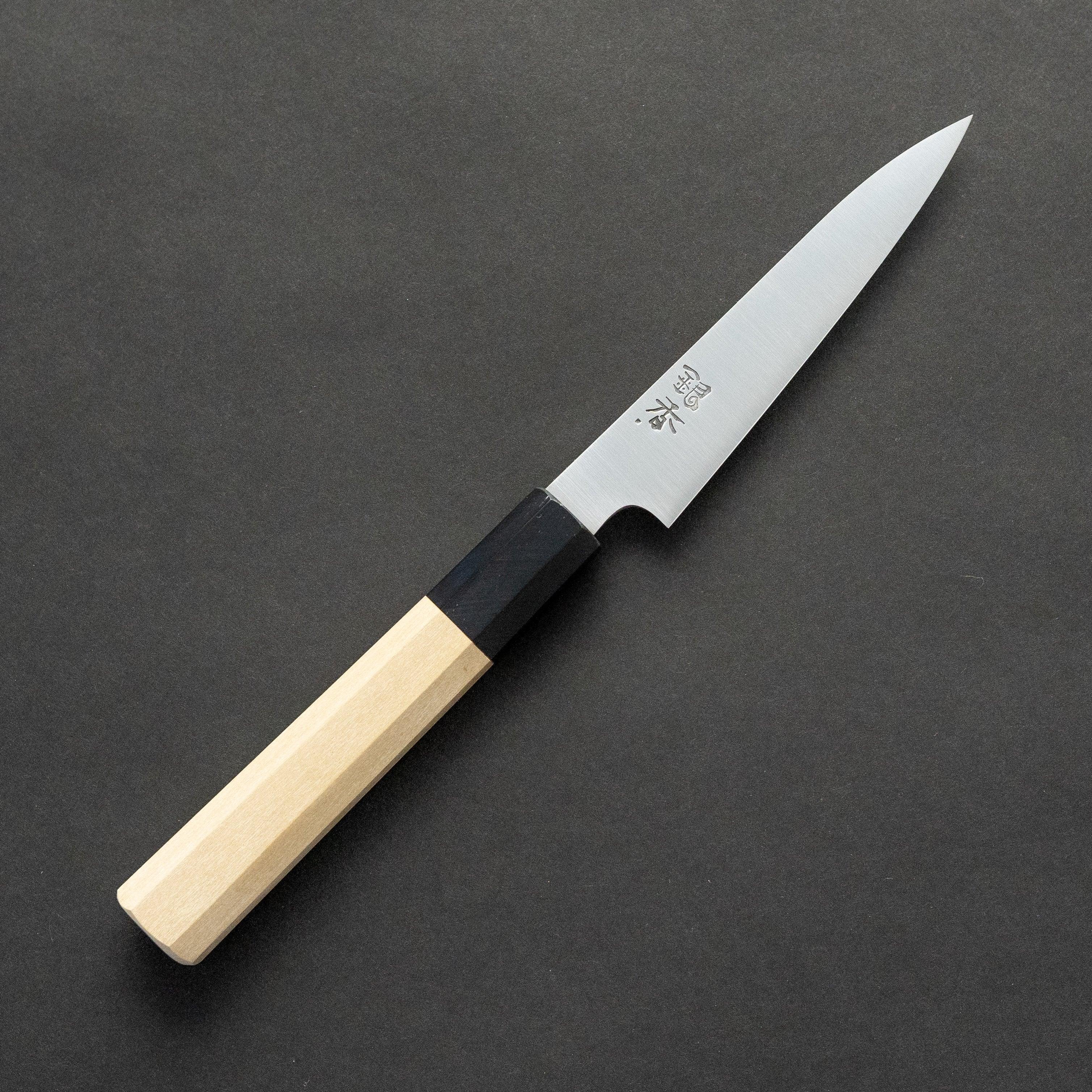 Ashi Ginga 120mm Stainless Steel Petty Knife - Japanese Kitchen Knife for Precision Slicing, Peeling & Garnishing - Perfect for Chefs & Home Cooks