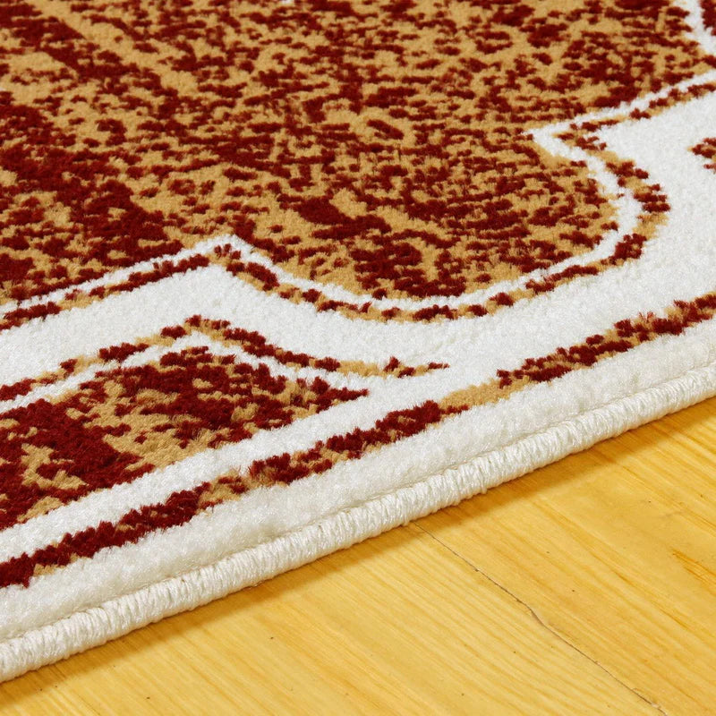 Bohemian Geometric Trellis Lattice Indoor Area Rug - Non-Slip Soft Living Room Carpet for Bedroom, Dorm, Nursery & Home Decor