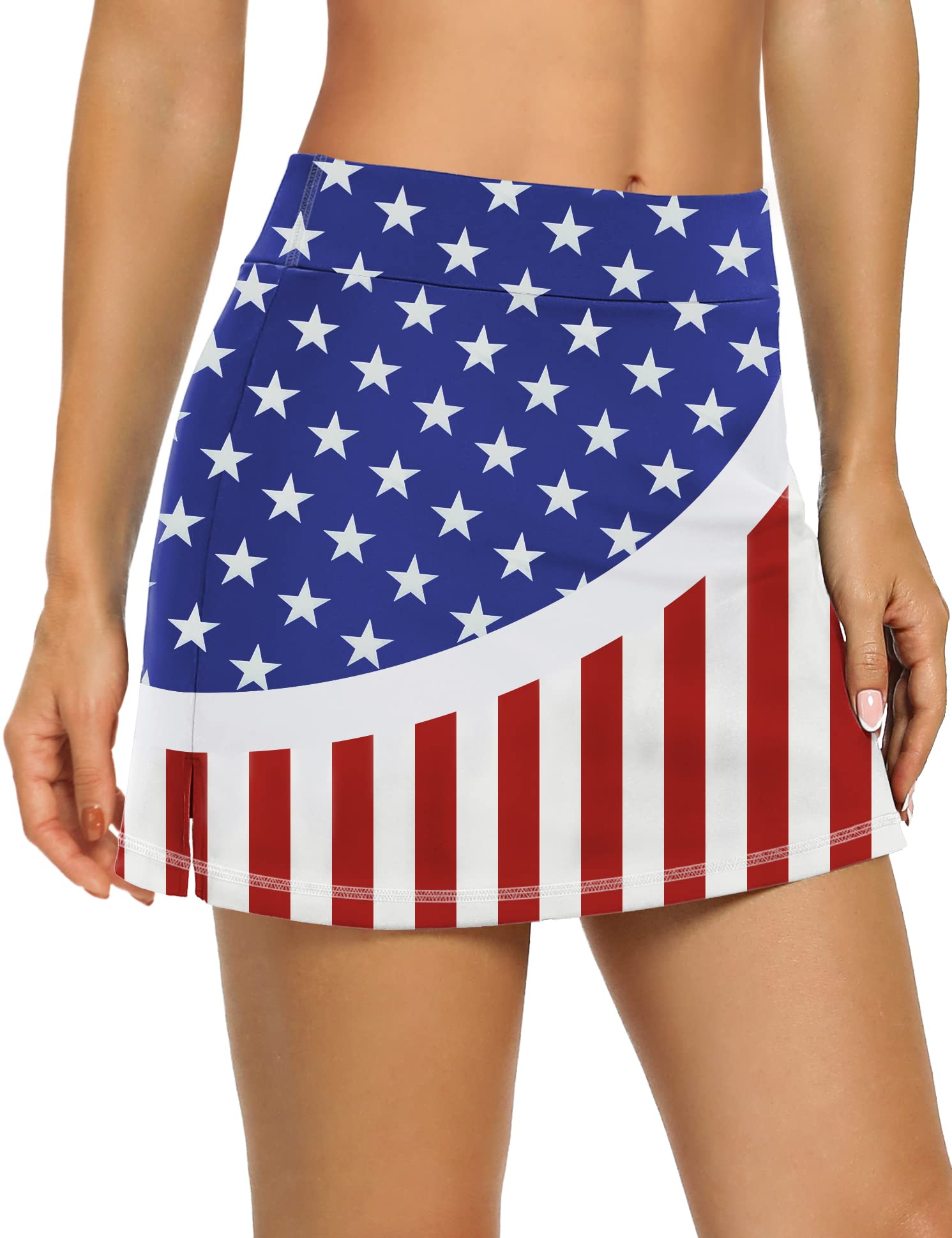 LouKeith Women's Tennis Skorts - Athletic Skirt with Pockets for Golf, Running & Workout | Breathable Summer Activewear Shorts for Sports & Casual Wear