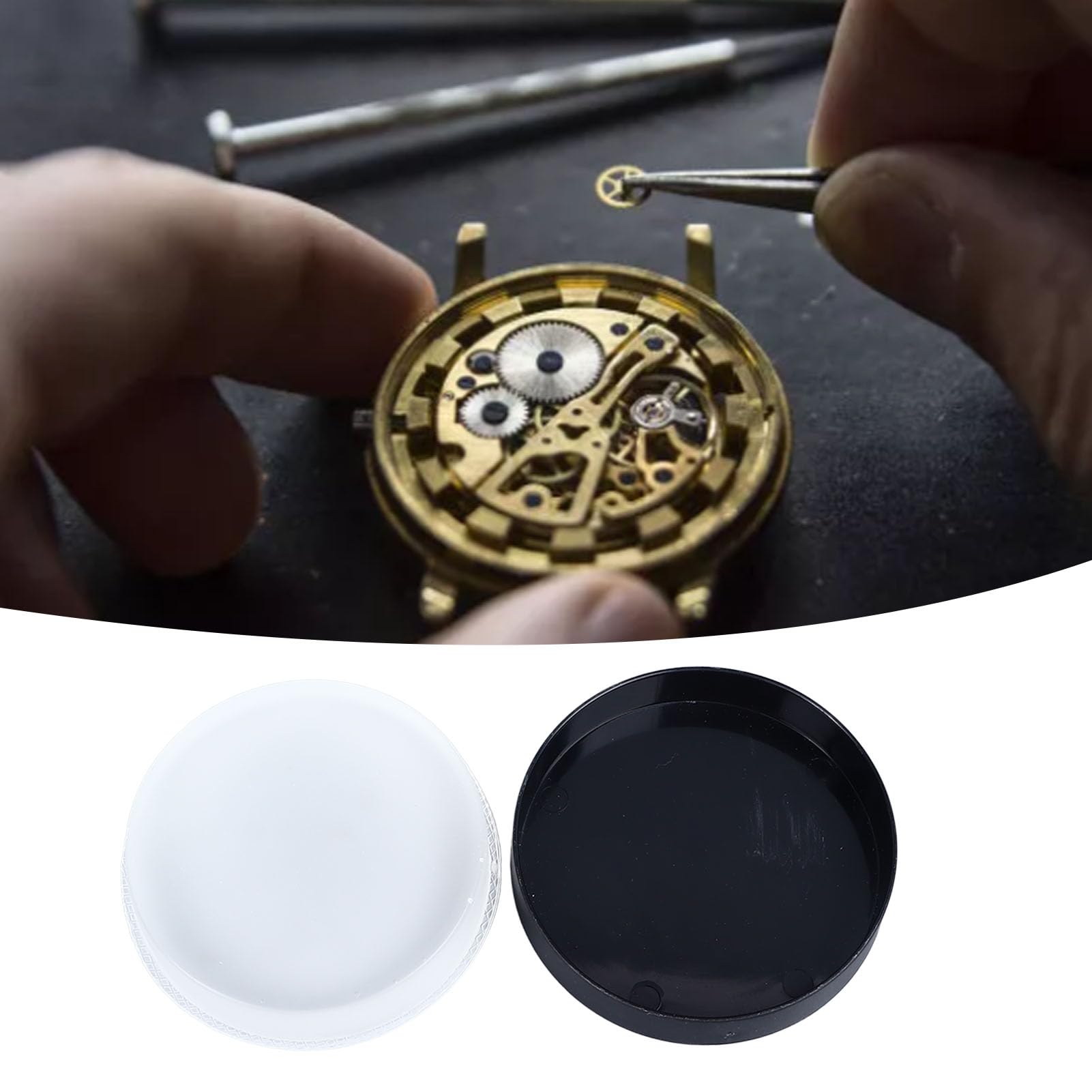 Fockety Non-Scratch Slip-Resistant Watch Repair Cushion Tool - Secure Watch Case & Movement Holder for Watchmakers - Ideal for Watch Bracelet Repair, Case Opening & Professional Watch Maintenance