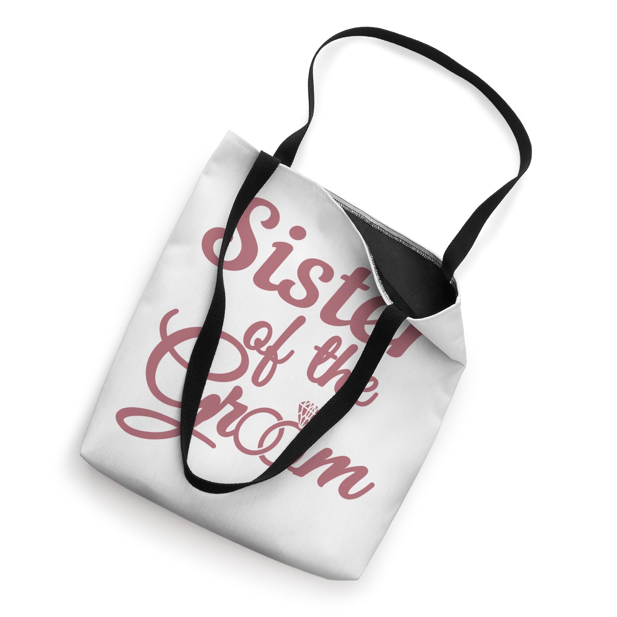 Sister of the Groom Wedding Tote Bag - Bridal Shower Party Matching Gift - Perfect for Bachelorette Parties, Rehearsal Dinners & Bridesmaid Gifts