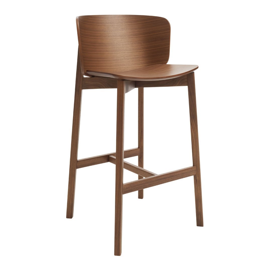 Blu Dot Buddy Bar Stool - Modern Counter Height Stool with Backrest for Kitchen Island, Breakfast Nook & Home Bar - Comfortable & Stylish Dining Chair