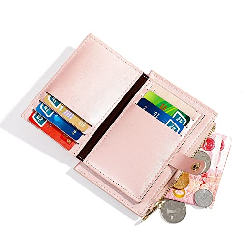Fashion Leather Women's Wallet - Short Zipper Coin Purse & Card Holder for Daily Use
