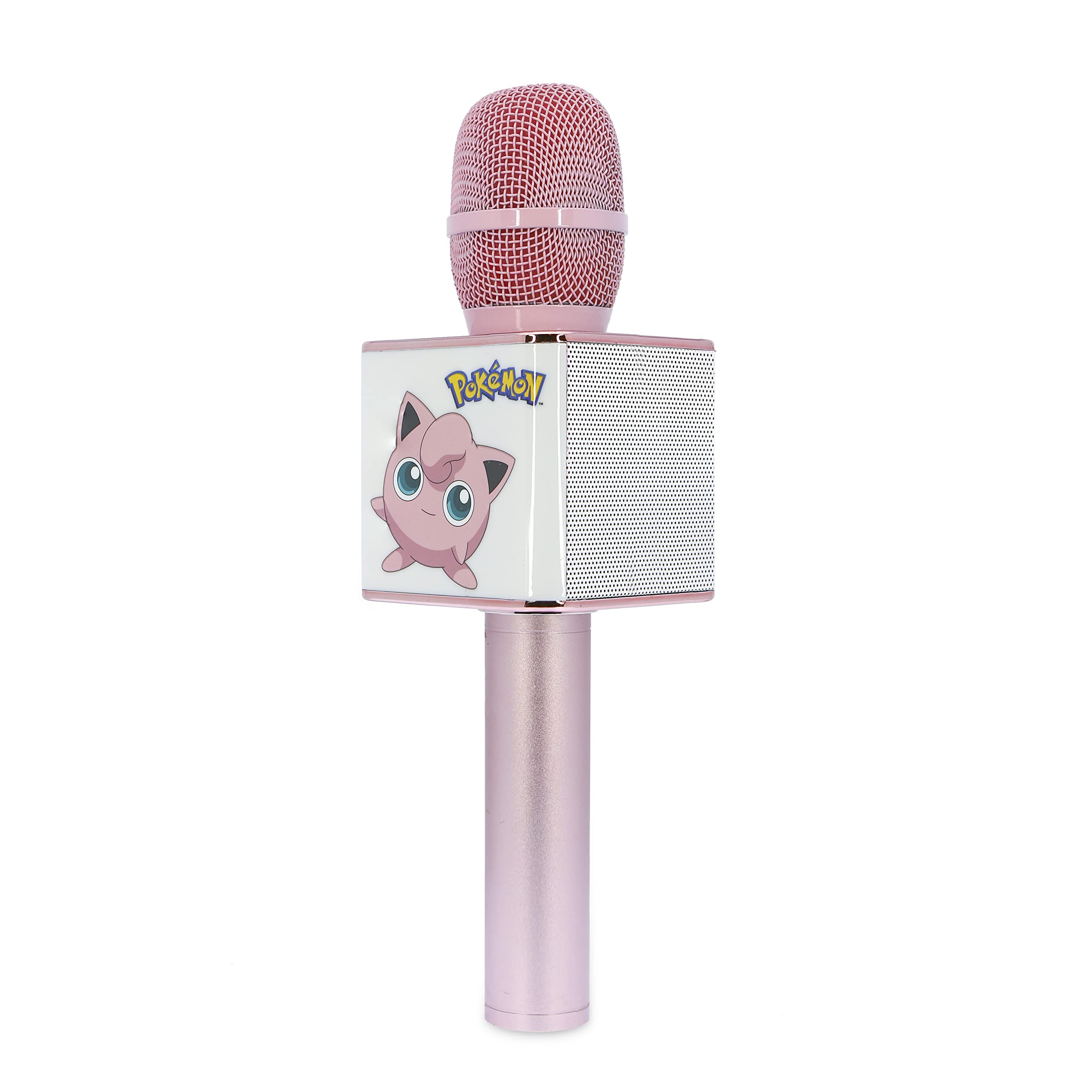 OTL TECHNOLOGIES Pokémon Jigglypuff Karaoke Microphone with Bluetooth Speaker - Portable Wireless Singing Mic for Kids & Adults - Perfect for Parties, Gifts & Family Fun