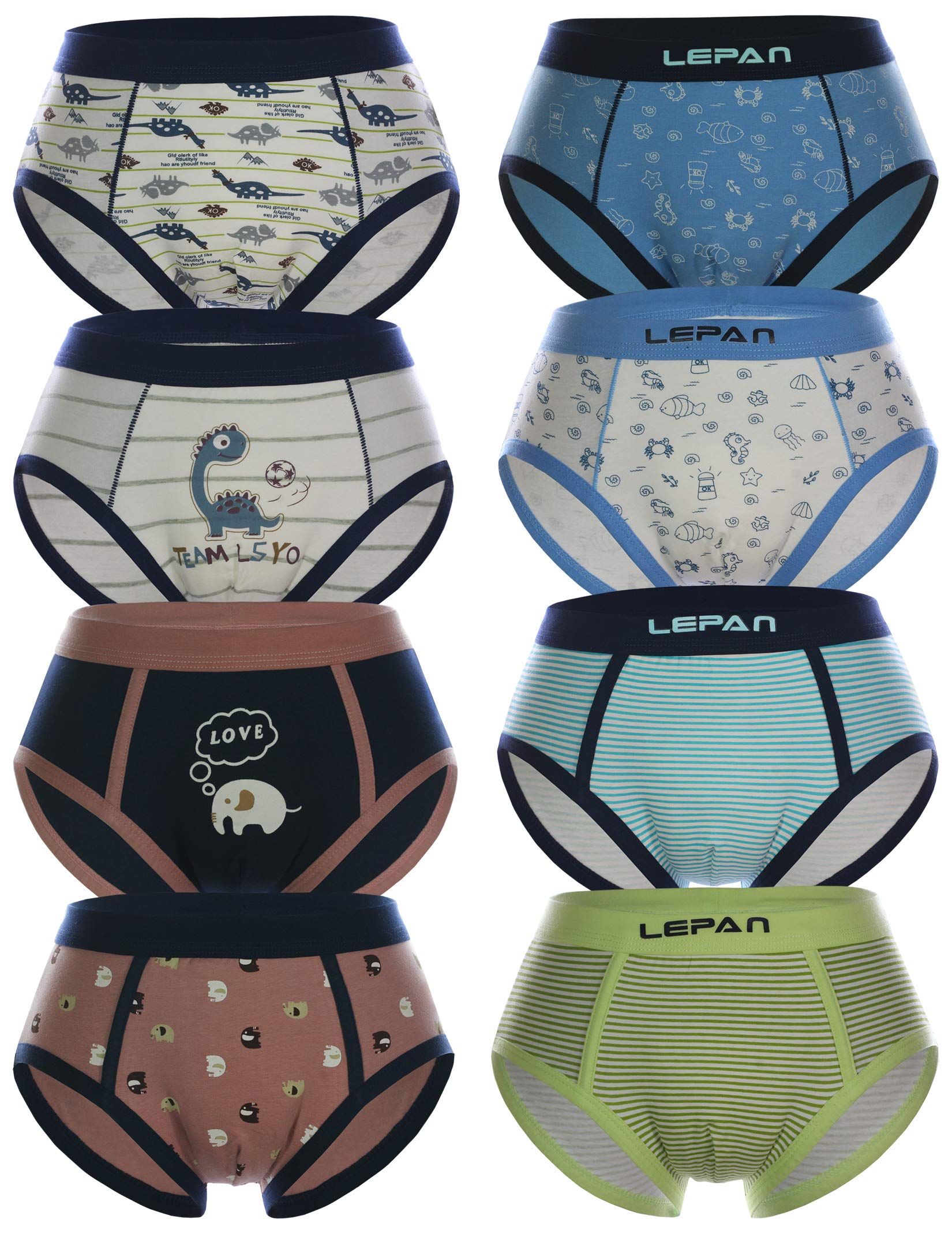 Soft Cotton Boys Briefs with Elastic Waistband - 3/5 Pack Multipack for School, Sports & Everyday Comfort
