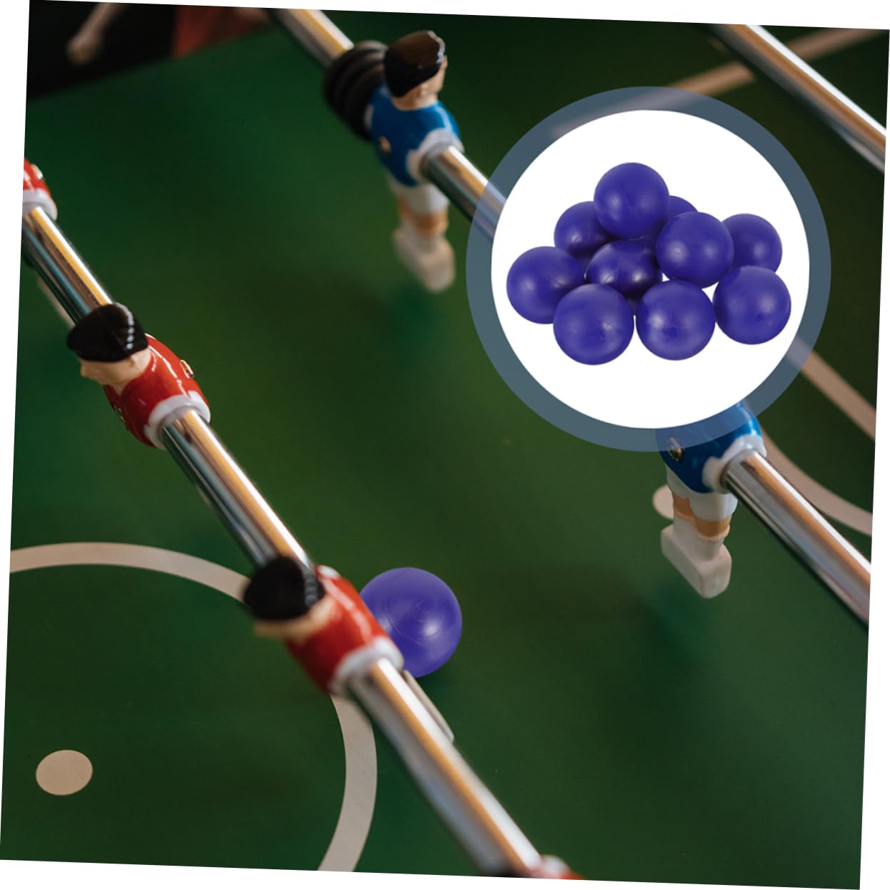 GANAZONO 12-Piece Mini Foosball Balls Set - Replacement Plastic Table Soccer Balls for Adults, Durable Resin Construction - Perfect for Game Rooms, Bars, and Family Fun Nights