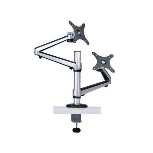 Adjustable Dual Monitor Stand for 13-27 Inch Screens - Ergonomic VESA Mount for Home & Office Desks - Perfect for Gaming, Coding & Multitasking