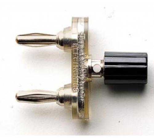Fluke Pomona 5165 Double Banana Plug Shorting Bar with Binding Post - Test Lead Accessory for Electrical Testing & Lab Equipment (Model 1917980, 1918007) - Perfect for Circuit Testing, Calibration & Safety Shorting Applications