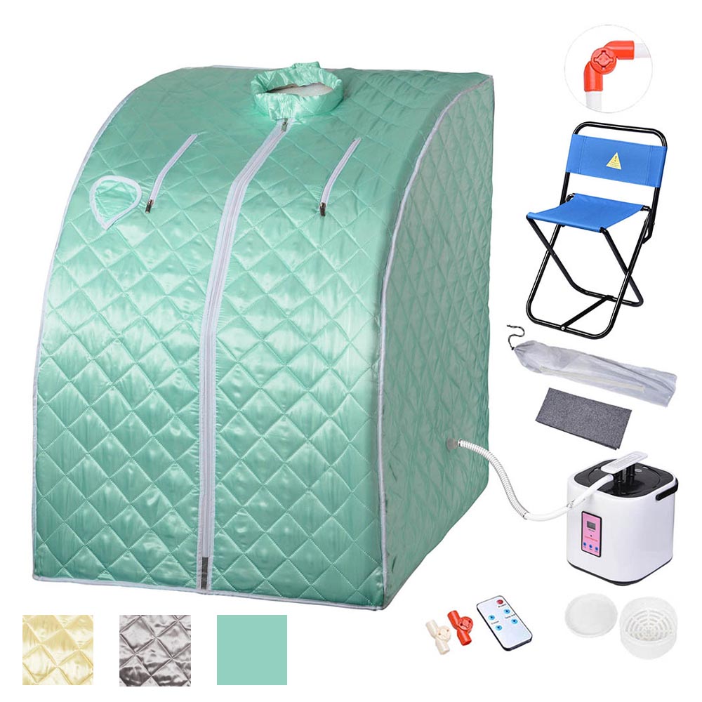 TheLAShop Portable Sauna Tent with Chair & Remote Control - 2L Steam Spa for Home Relaxation, Detox, and Weight Loss | Perfect for Personal Wellness & Stress Relief