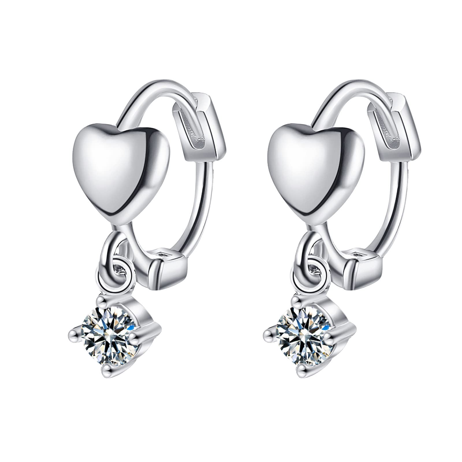 Stylish Mini Huggie Hoop Earrings Set for Women & Girls - Multiple Pairs with Dangle Charms | Perfect for Everyday Wear, Parties & Gifts