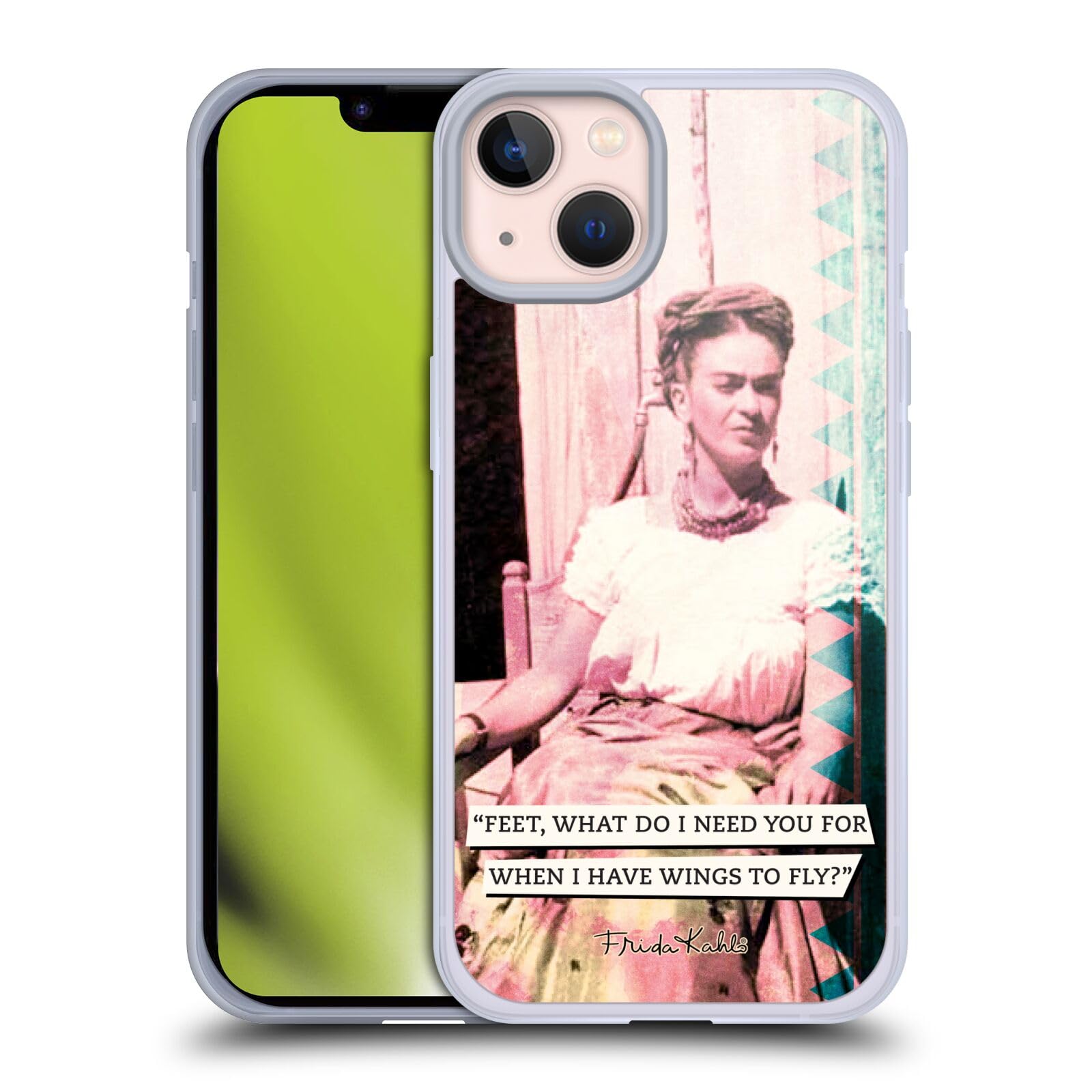Officially Licensed Frida Kahlo iPhone 13 Case - Soft Gel Cover with Unique Portraits & Inspirational Quotes | Perfect for Art Lovers & Kahlo Fans (Compatible with Apple iPhone 13) - Great Gift for Birthdays, Holidays & Everyday Protection