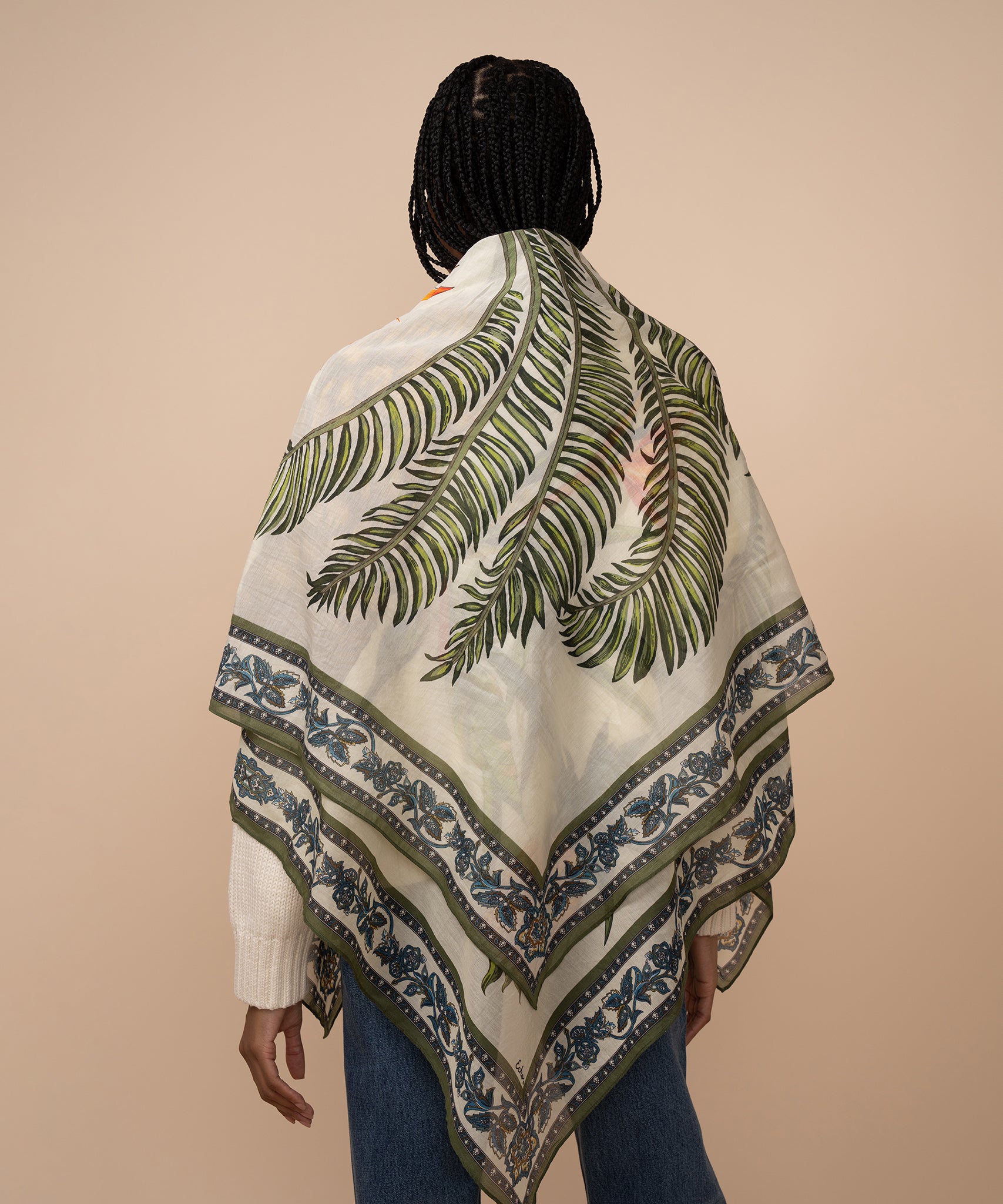 Palma Paradisi Square Scarf - Lightweight Fashion Scarf for Women, Versatile Accessory for Spring & Fall Outfits | Perfect for Casual Wear, Office Style, and Travel Essentials