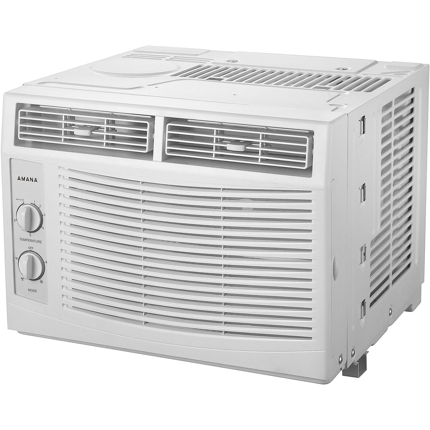 Amana 5000 BTU 115V Window Air Conditioner with Mechanical Controls - Compact Cooling for Small Rooms, Bedrooms & Offices - White