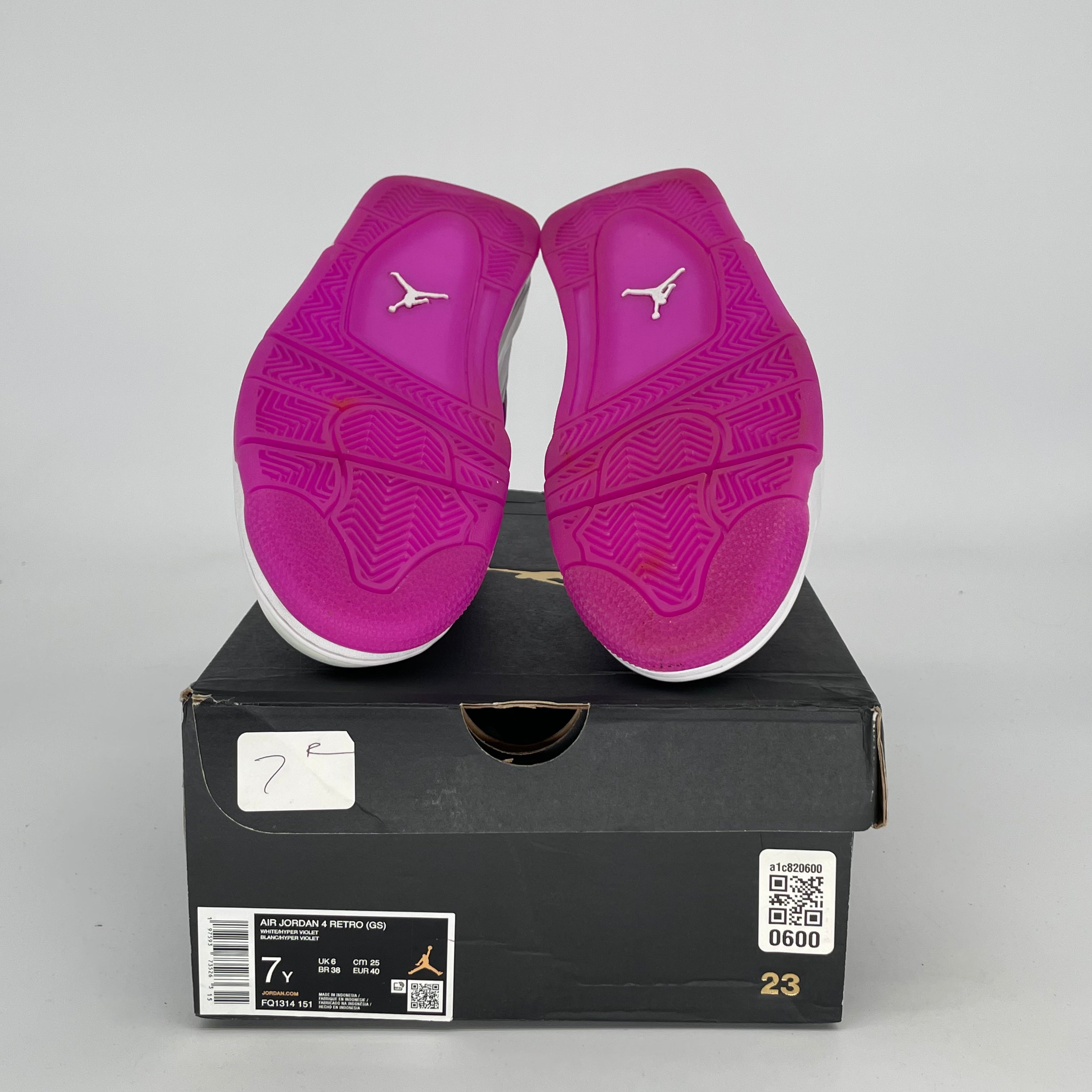 AIR JORDAN 4 HYPER VIOLET Women's Basketball Shoes Size 7/8.5W (Style Code FQ1314-151) - Perfect for Streetwear Fashion & Court Performance