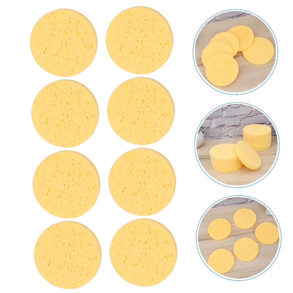 10pcs Disposable Makeup Sponges Set - Professional Blending Sponge for Foundation, Concealer & Powder - Soft Facial Cleansing Sponges for Estheticians & Home Use - Perfect for Daily Makeup Application & Beauty Salon Treatments