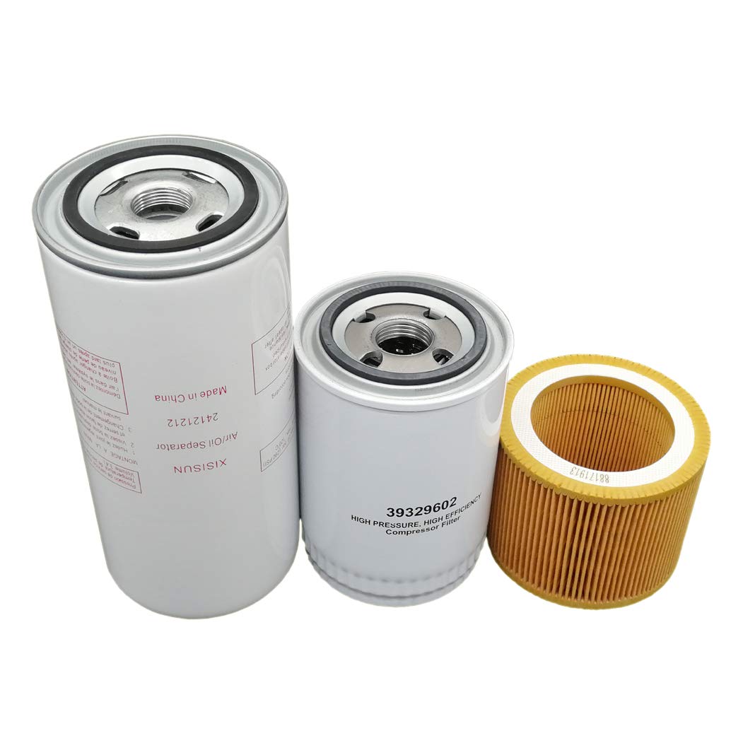 Air Compressor Filter Kit 24121212 88171913 39329602 - Compatible Replacement Spare Parts for Industrial & Home Use