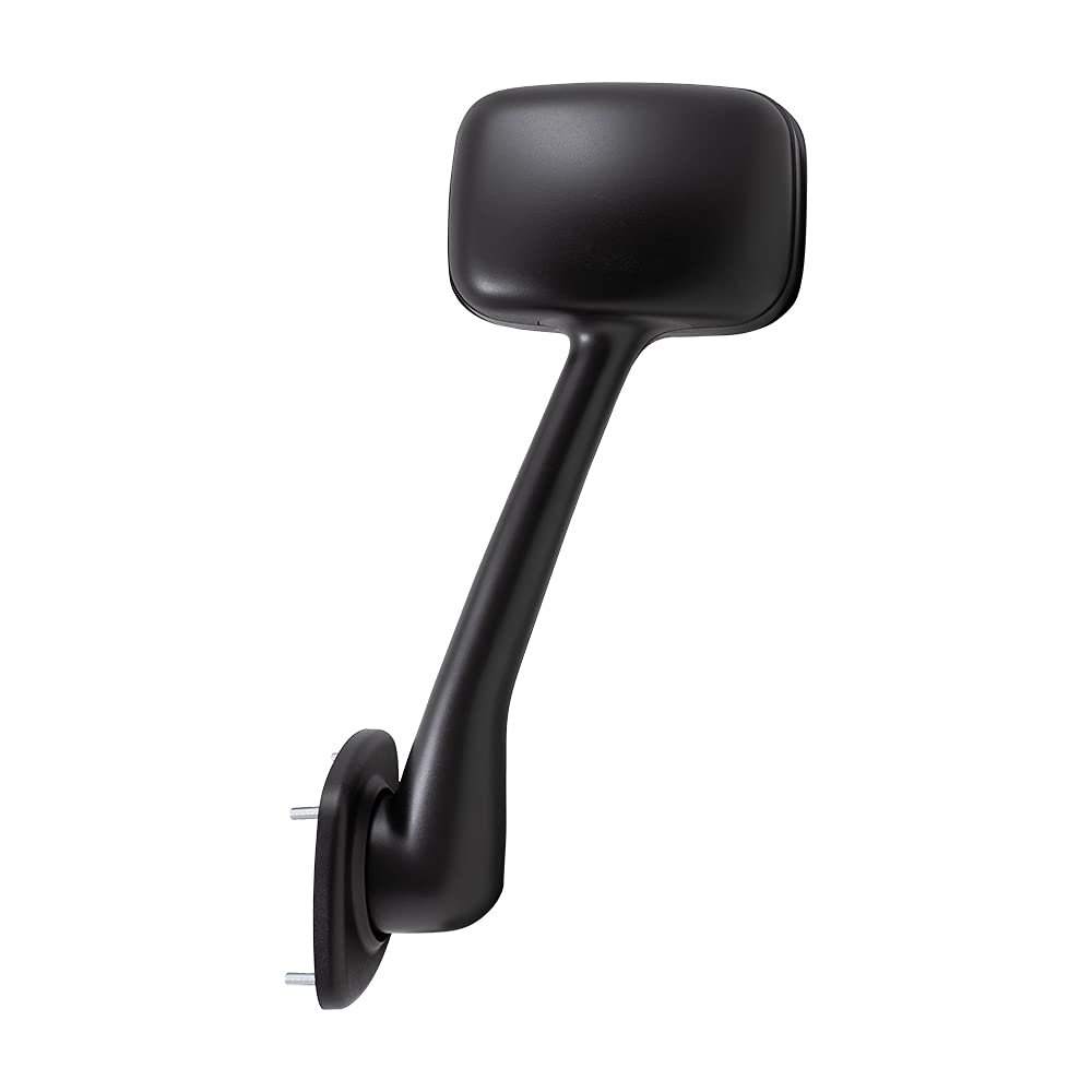 2008-2017 Freightliner Cascadia Driver Side Manual Mirror - Black Hood Mount Replacement (Paint to Match) | Perfect for Truck Repairs & Fleet Maintenance