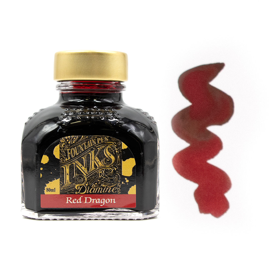 Premium Diamine Ink Bottle 80ml - Vibrant Fountain Pen Ink for Calligraphy, Journaling & Artistic Writing - Smooth Flow & Rich Colors