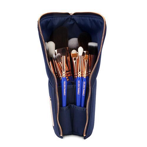 Bdellium Tools Golden Triangle Phase III 15-Piece Professional Makeup Brush Set for Eyes, Face & Contouring - Perfect for Makeup Artists & Beauty Enthusiasts