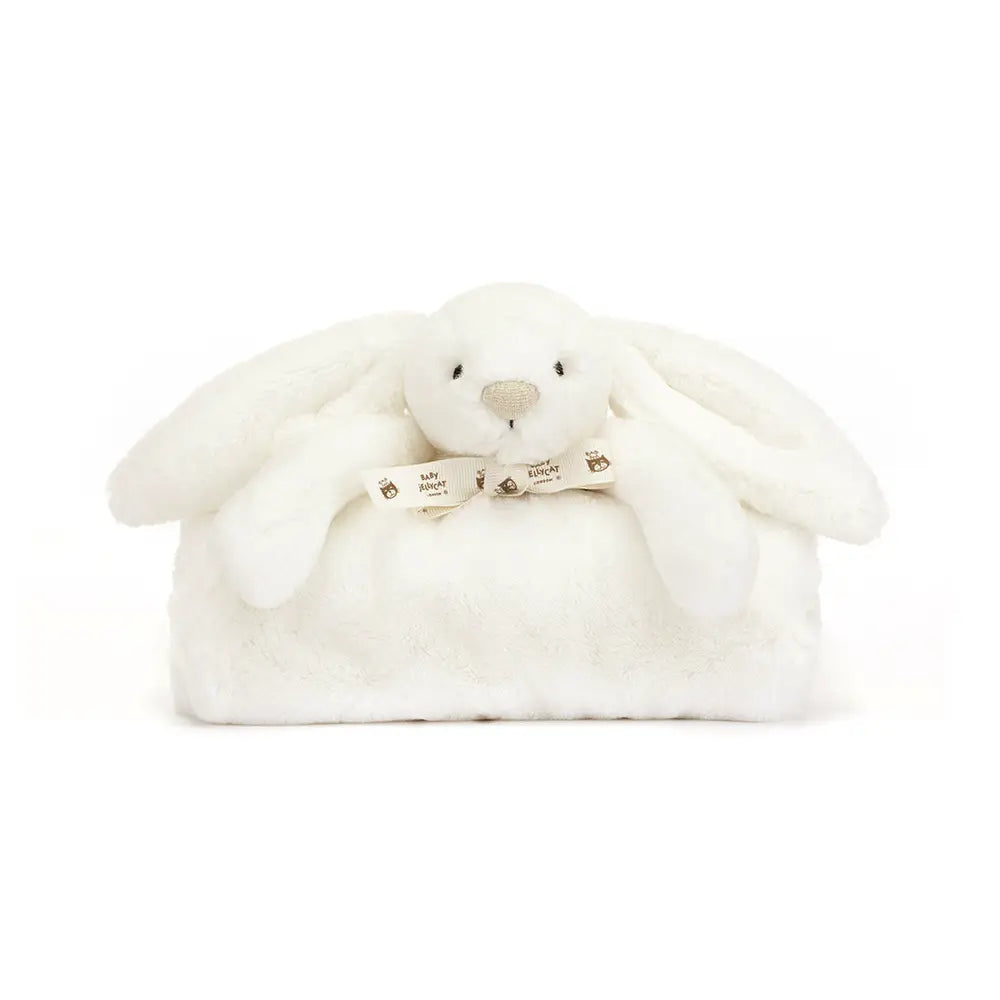 Jellycat Bashful Luxe Bunny Luna Blankie - Ultra Soft Plush Baby Blanket for Newborns & Toddlers - Perfect for Cuddling, Nursery Decor, and Baby Shower Gifts