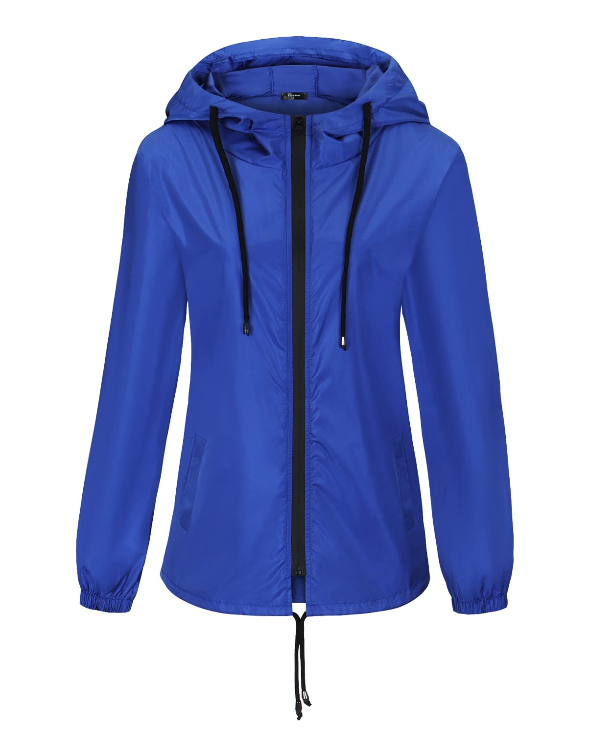 Vidusou Women's Waterproof Lightweight Rain Jackets - Outdoor Windbreaker for Hiking, Commuting & Travel