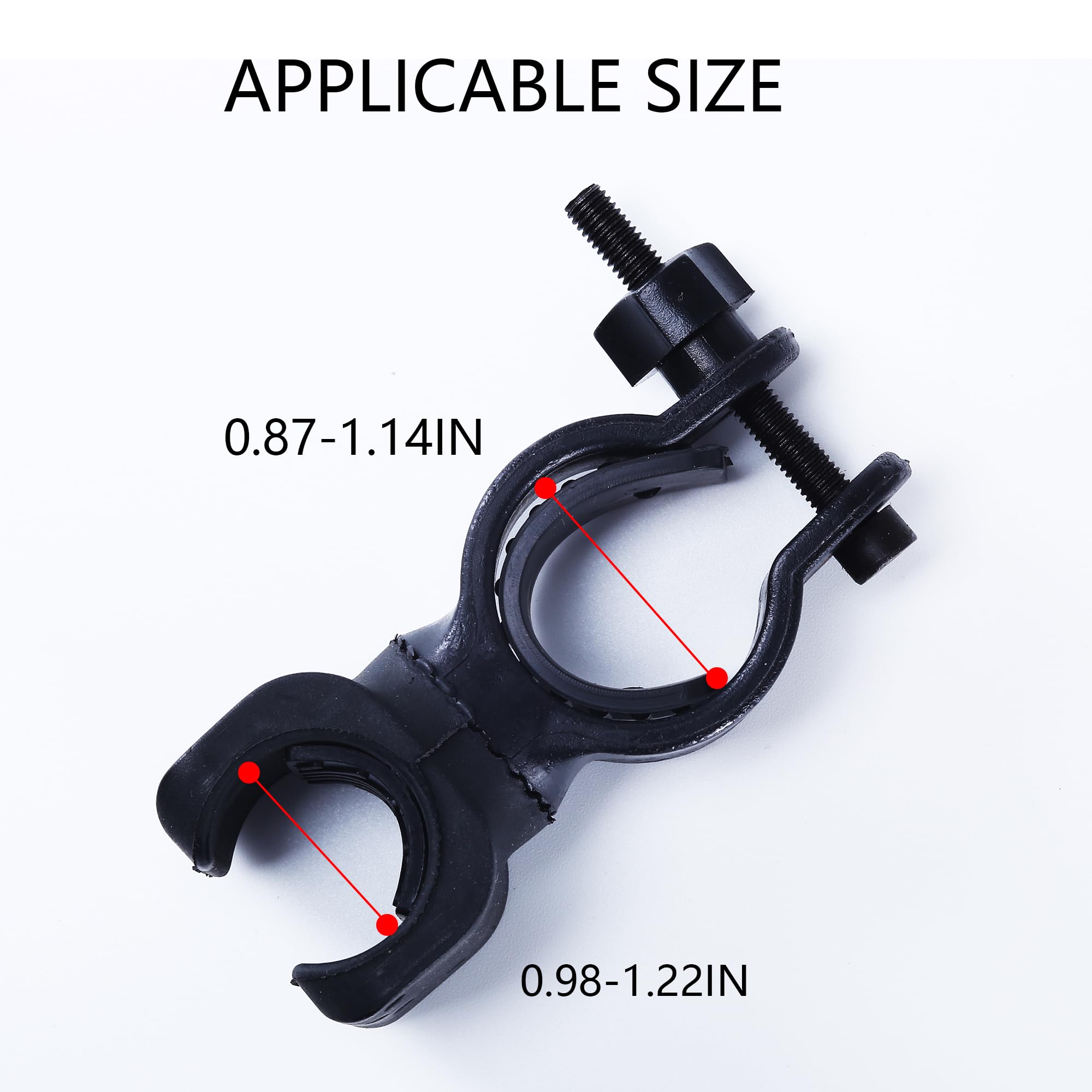 3PCS 360-Degree Rotating Cane Holder for Walkers - Universal Crutch Stick Bracket Accessories for Drive Rollator, Walker, Wheelchair & Mobility Aids - Perfect for Elderly, Disabled & Post-Surgery Support at Home or Outdoors