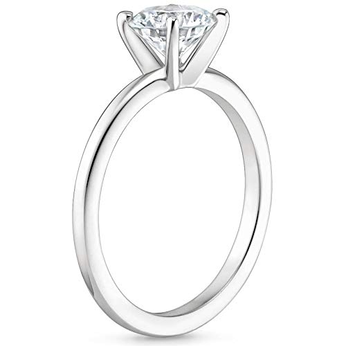 2 CT Colorless Moissanite Solitaire Heart Engagement Ring Set for Women - Wedding, Bridal, Anniversary Jewelry Gift - Perfect for Proposals, Weddings & Special Occasions