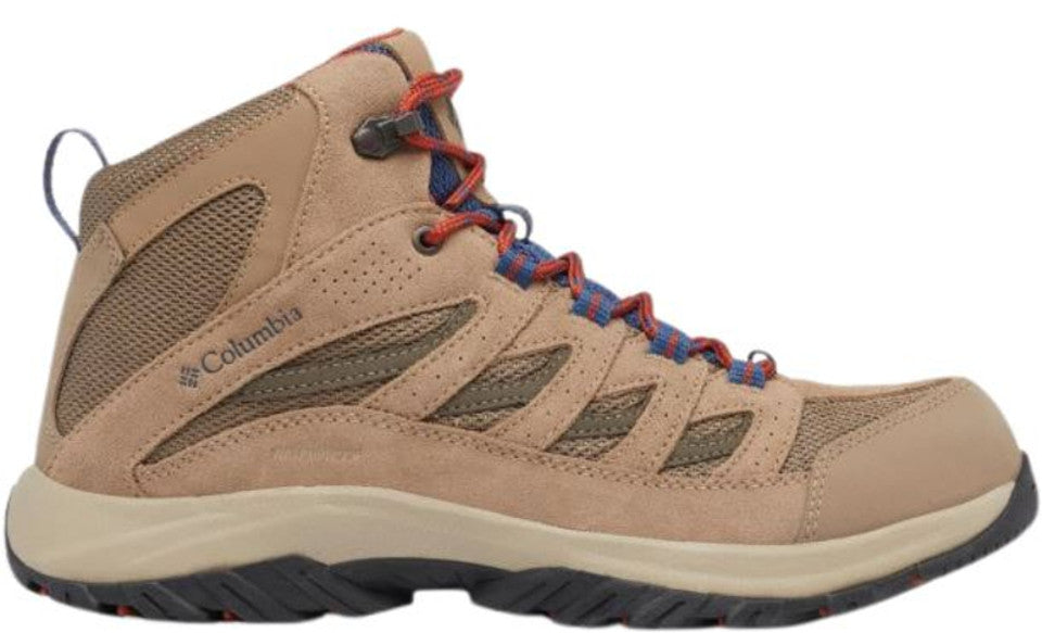 Crestwood Mid Waterproof Hiking Boots for Men - Lightweight & Durable Outdoor Shoes for Trail Running, Camping & Backpacking