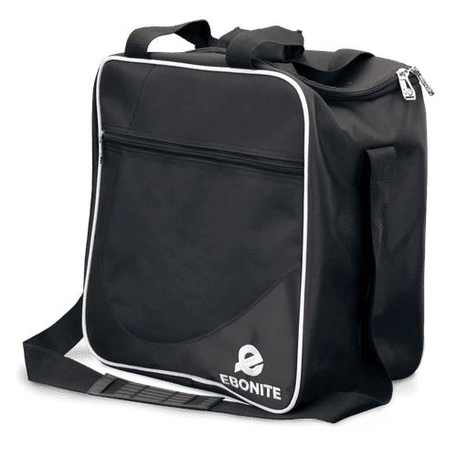 Premium Ebonite Single Tote Bowling Bag - Durable Black Bowling Accessory for League Play & Practice Sessions