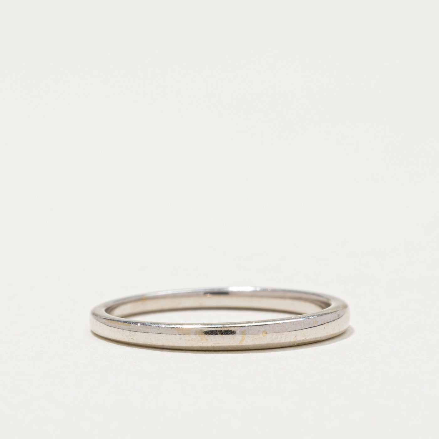 18K White Gold Wedding Band for Women - 2.00mm Thin Comfort Fit Ring - Size 6 - Perfect for Engagement, Anniversary & Bridal Jewelry Gifts