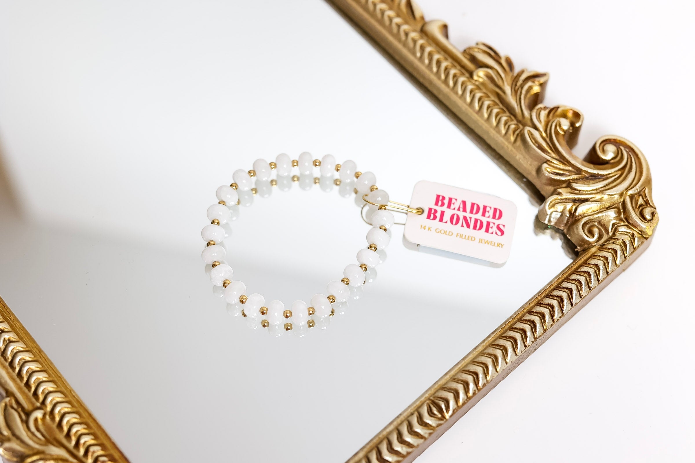 Beaded Blondes | Virgin Island Gemstone Bracelet for Women - Handmade Natural Stone Beaded Jewelry for Beach Vacation, Boho Style & Everyday Wear