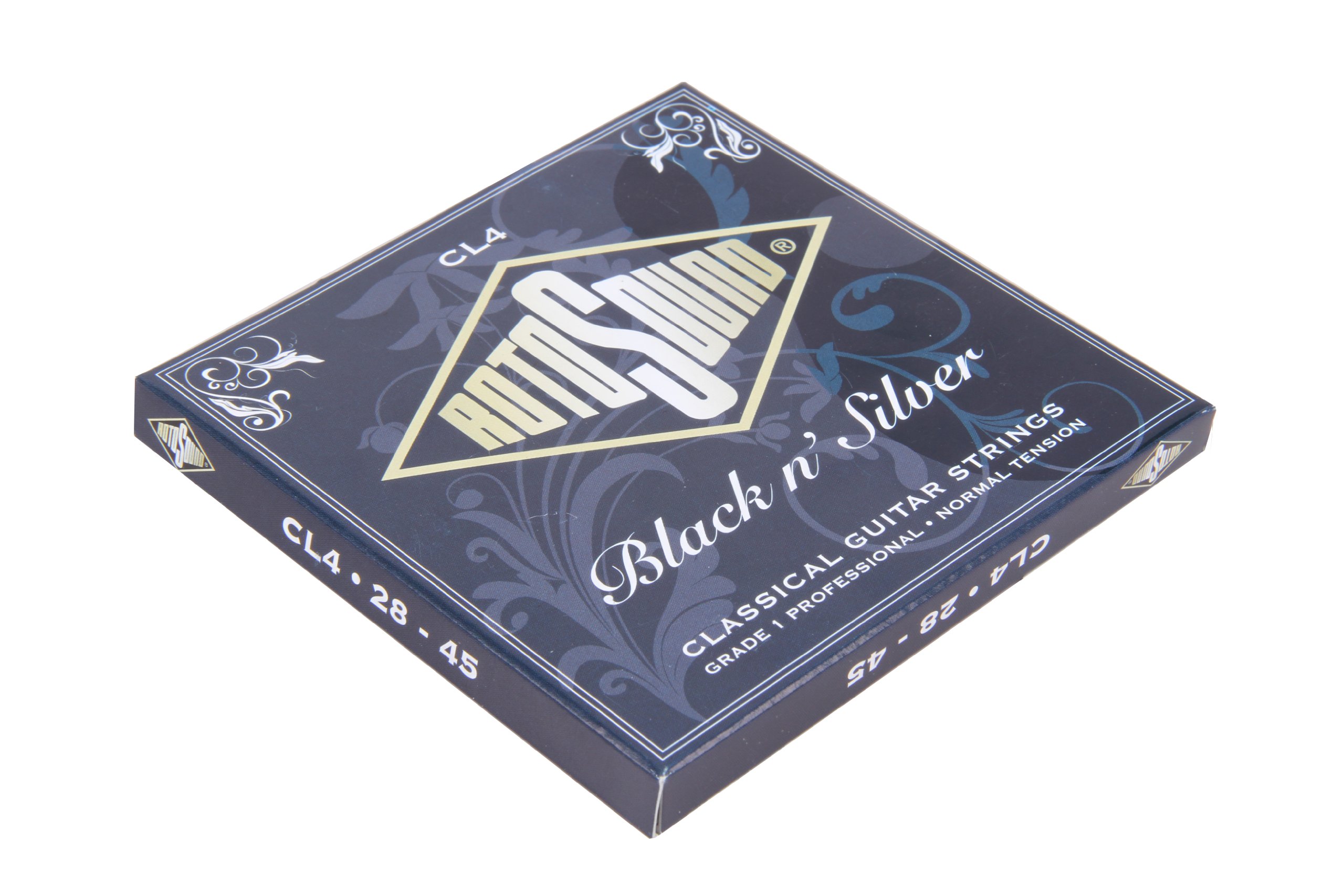 Rotosound CL4 Black N' Silver Classical Guitar Strings - Nylon Strings for Classical & Flamenco Guitar - Perfect for Beginners & Professionals