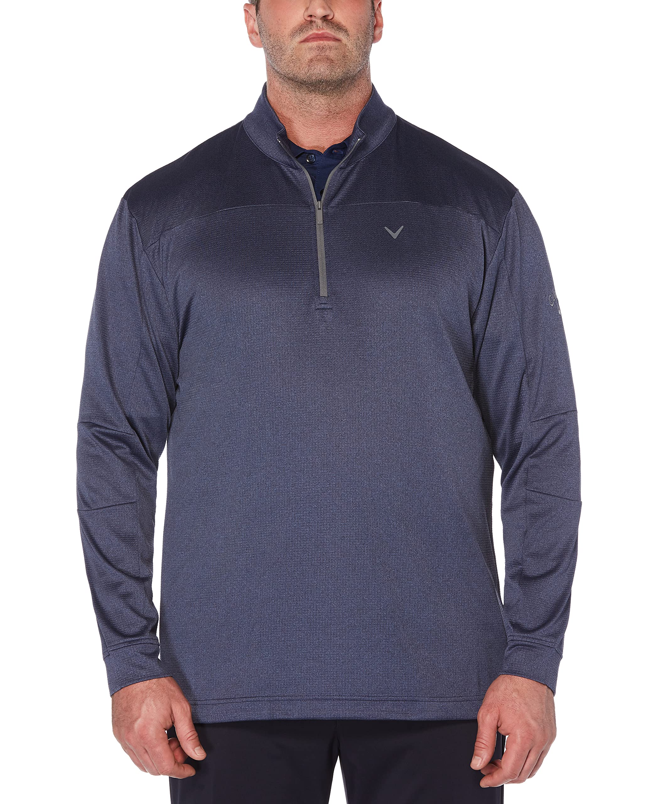 Callaway Men's 1/4 Zip Stretch Waffle Fleece Long Sleeve Golf Pullover - Comfortable & Breathable for Golfing, Hiking & Casual Wear