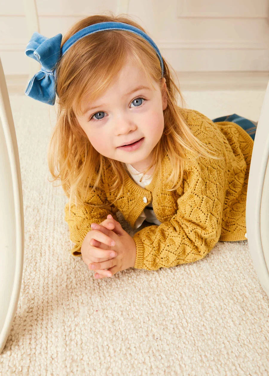 Soft Velvet Hair Band in Blue - Comfortable & Stylish Headband for Women & Girls - Perfect for School, Work, and Everyday Wear