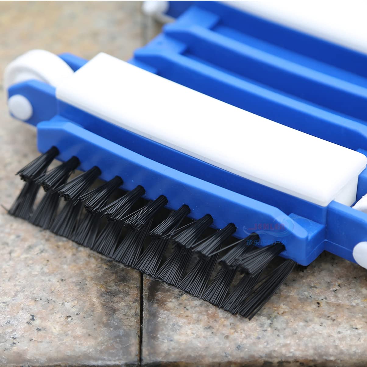 Happyyami Pool Vacuum Brush - Heavy Duty Swimming Pool Cleaning Tool with Telescopic Pole & Skimmer Net - Ideal for In-Ground & Above Ground Pools, Spas & Hot Tubs