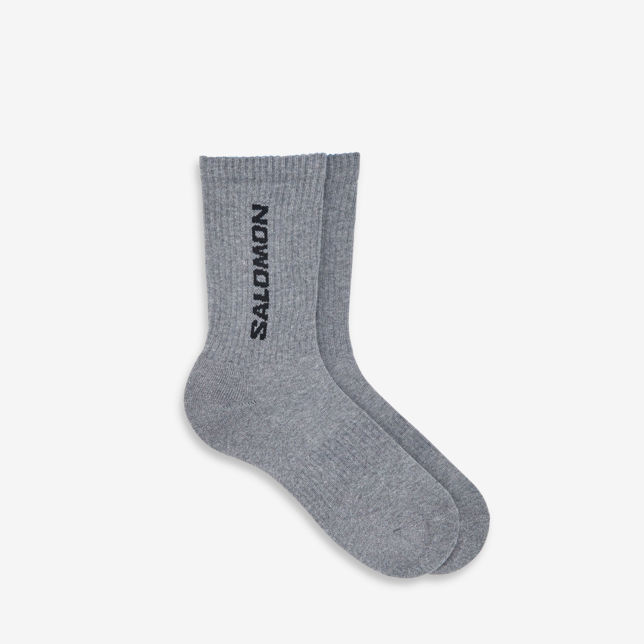 Everyday Crew 3 Pack Socks - Black, White & Medium Grey Melange - Comfortable Cotton Casual Socks for Men & Women - Perfect for Work, Gym & Daily Wear