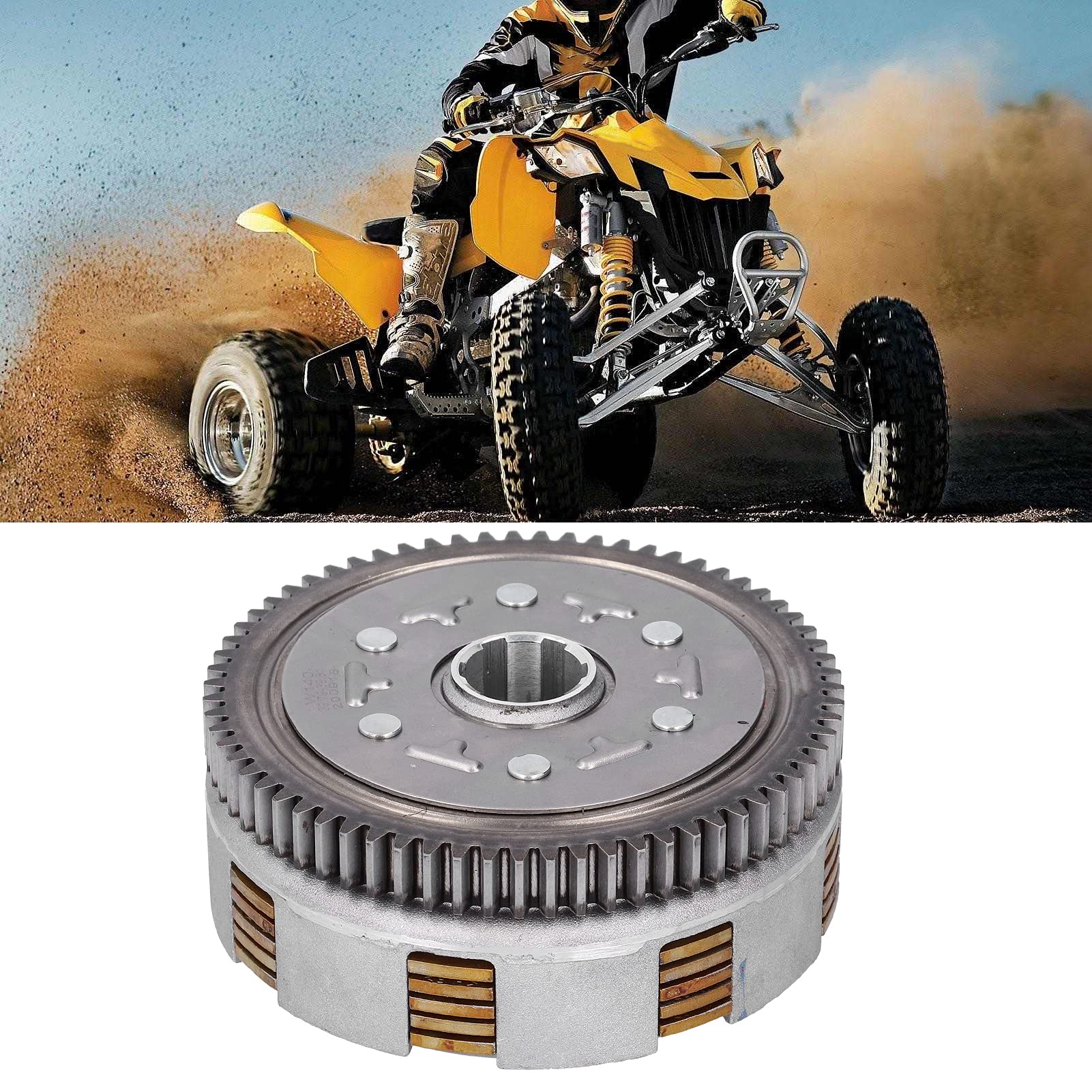 High-Performance Motorcycle Clutch Assembly - Steel Alloy Manual Clutch Kit for PIT PRO, Dirt Bike, Trail Bike & ATV - Durable Engine Upgrade for Off-Road Racing & Adventure Riding