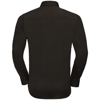 Russell Collection Easycare Fitted Shirt for Men - Long Sleeve Comfort Stretch Dress Shirt (J946M) - Perfect for Office, Business Meetings & Formal Occasions