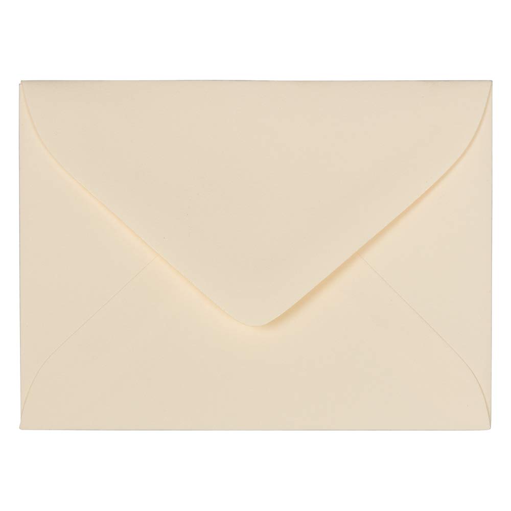 JAM PAPER 2 3/4 x 3 3/4 Inch V-Flap Business Envelopes - Ivory Color - 500 Pack Bulk Box - Perfect for Office Mail, Wedding Invitations & Greeting Cards