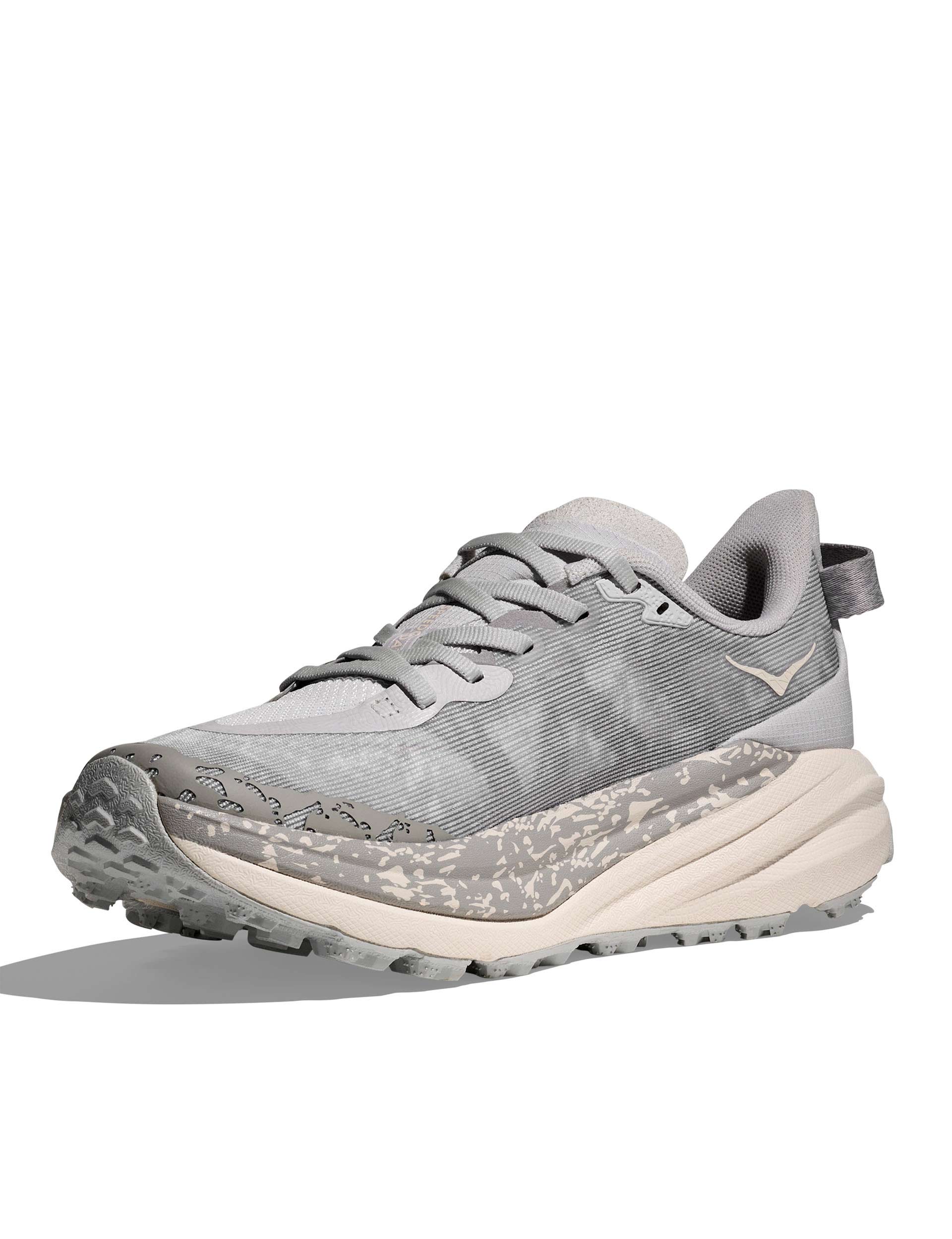 HOKA Speedgoat 6 Trail Running Shoes - Cosmic Grey/Alabaster | Lightweight & Cushioned for Hiking & Outdoor Adventures
