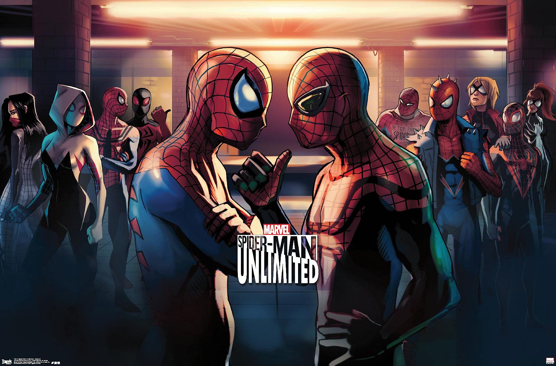Marvel Comics Spider-Man: Unlimited Video Game Poster - 22.4x14.7 Inch Premium Unframed Wall Art - Perfect for Gamer Rooms, Bedroom Decor & Marvel Fan Collections