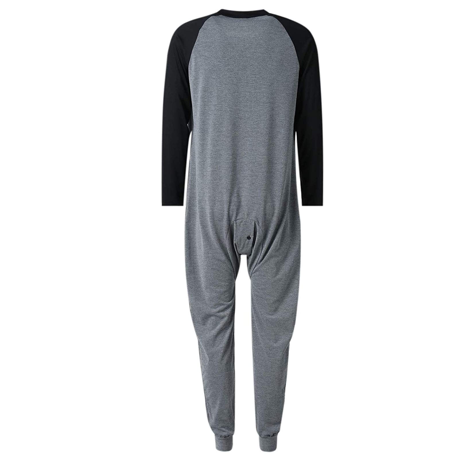 Posijego Women's Long Sleeve Sleepshirt Jumpsuit - Soft Comfortable One Piece Pajama Set for Ladies (Home Lounge, Sleepwear, Travel Outfit)