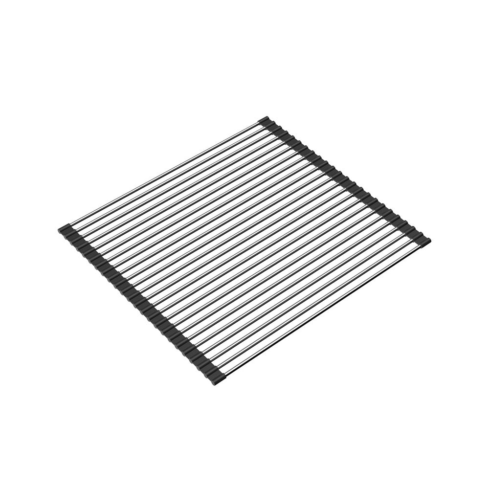Fienza 68407 Hana Double Bowl Kitchen Sink 30L & 15L Stainless Steel with Drainboard & Accessories - Perfect for Busy Kitchens, Restaurant Prep, and Large Family Cooking